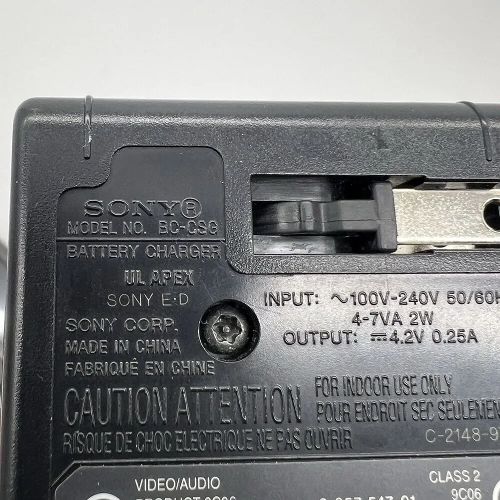 Genuine Original Sony BC-CSGB Battery Charger Camera